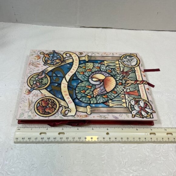 VTG 1998 The Twelve Days of Christmas Song Children's Board Book 6 Panels - Picture 10 of 12